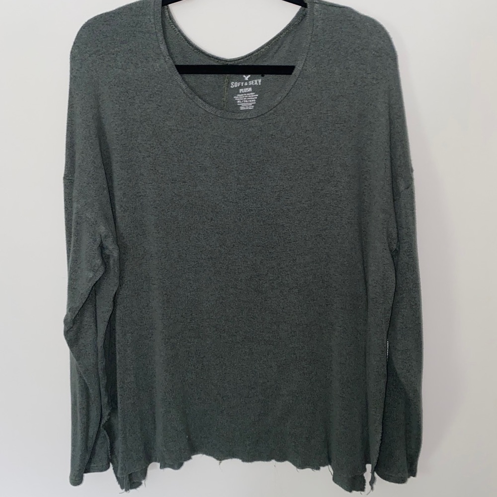 Oversized Army Green Sweater